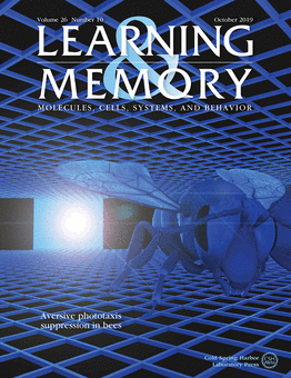 cover image for learning and memory journal