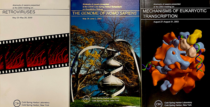 photo of abstract covers from CSHL meetings