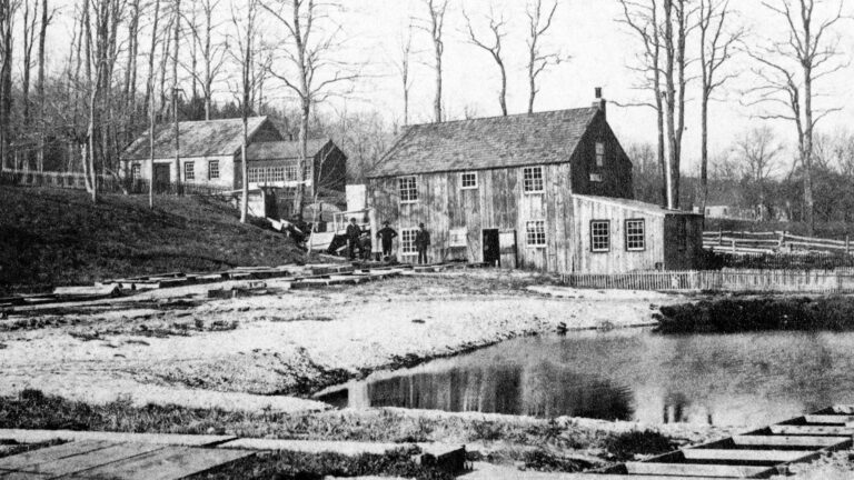 historic photo of Cold Spring Harbor fish hatchery