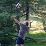 photo of Tobias Janowitz at the 2021 CSHL volleyball gane