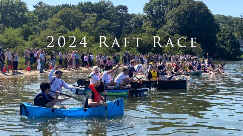image of video slide for 2024 raft race video