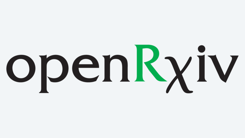 image of openRxiv logo on a grey background