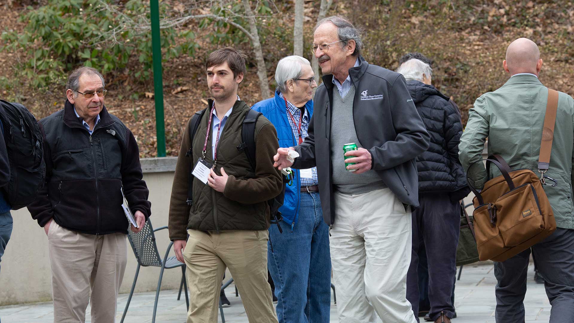 image of Harold Varmus with Cancer Genetics meeting participants