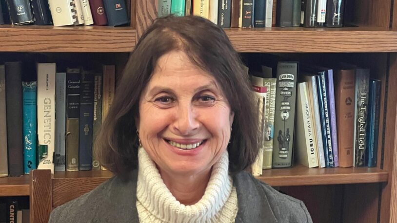 image of Mila Pollock in the library