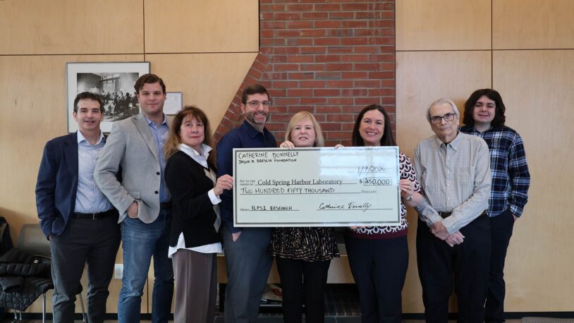 Image of the Brescia Foundation with CSHL staff