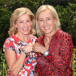 Double Helix Medalists Martina Navratilova & Chris Evert